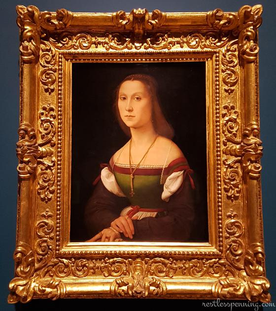 Portrait of a woman (La Muta), painting by Raphael